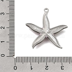 304ステンレスペンダント  エナメル  ヒトデのチャーム  ステンレス鋼色  ミックスカラー  29x27.5x2.5mm  穴：1.8mm&nbsp;STAS-N108-97P
