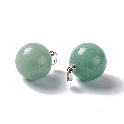 Natural Green Aventurine Pendants&nbsp;G-G926-02P-02