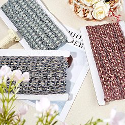 ポリエステルリボン  カーテン飾り  マスクと衣装のアクセサリー  ダークシアン  5/8インチ（17mm）  約12.58~13.12ヤード（11.5~12m）/カード&nbsp;OCOR-WH0033-07A
