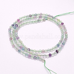 Natural Fluorite Beads Strands&nbsp;G-F509-38-3mm