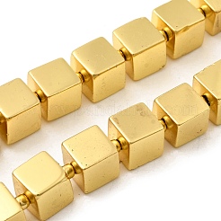 電気メッキガラスビーズセット  キューブ  ミックスカラー  8~8.5x8~8.5x8~8.5mm  穴：1.2mm  約40個/連  15.75''（40センチメートル）&nbsp;EGLA-F166-03B