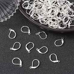 Brass Leverback Earring Findings&nbsp;KK-YW0002-05