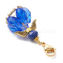 Angel Glass Beaded & Alloy Pendant Decorations&nbsp;HJEW-MZ00190