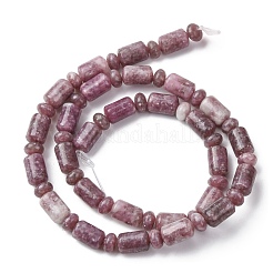 Natural Lepidolite/Purple Mica Stone Beads Strands&nbsp;G-H343-B01-01