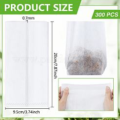 長方形の不織布植栽バッグ100個  植物用品  ホワイト  200x95x0.7mm&nbsp;AJEW-WH0709-382B