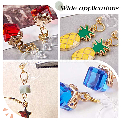 32Pcs 4 Style 304 Stainless Steel Plastic Clip-on Earring Findings&nbsp;STAS-DC0001-35