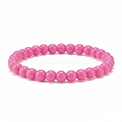 Candy Color Acrylic Beaded Stretch Bracelet for Kids&nbsp;BJEW-JB08053