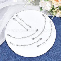 20Pcs 2 Styles 304 Stainless Steel End with Chains&nbsp;FIND-ME00002