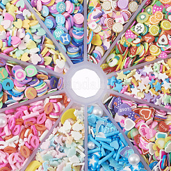 70G 10 Styles Handmade Polymer Clay Cabochons&nbsp;CLAY-TA0001-18
