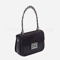 アクリルショルダーストラップ  バッグストラップ用交換アクセサリー用  ガンメタ色  59cm  リンク：26.5x22x5.5mm&nbsp;PACR-CJC0001-01B