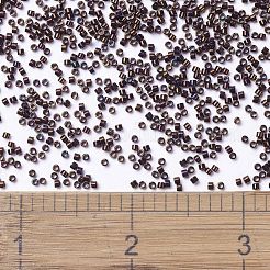 MIYUKIデリカビーズ  シリンダー  日本製シードビーズ  11/0  (db1002) メタリックダークカッパーゴールドアイリス  1.3x1.6mm  穴：0.8mm  約10000個/袋  50 G /袋&nbsp;SEED-X0054-DB1002