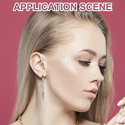 80Pcs 16 Styles Natural Rose Quartz & Amethyst & Howlite & Red Jasper & Green Aventurine Chip Pendants&nbsp;FIND-DR0001-38