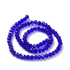 Electroplate Glass Beads Strands&nbsp;X1-EGLA-A034-T4mm-L16