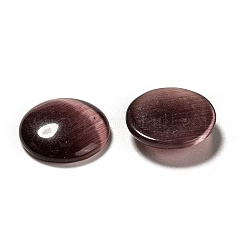 キャッツアイガラスカボション  半円/ドーム  暗紫色  直径約12mm  厚さ3mm&nbsp;CE069-12-2