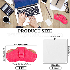 1Pc PU Leather Glasses Case&nbsp;AJEW-CN0006-94C