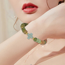 2 Strands 2 Colors Glass Beads Strands&nbsp;GLAA-SC0003-30