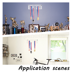 Acrylic Medal Hanger Holder Display Wall Rack&nbsp;HJEW-WH0047-01