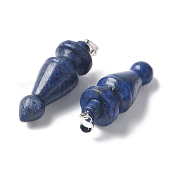 Natural Lapis Lazuli Pendants&nbsp;G-C187-01B
