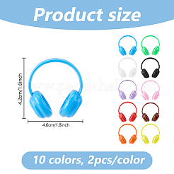 20Pcs 10 Colors PE Mini Earphone&nbsp;DIY-DC0004-39