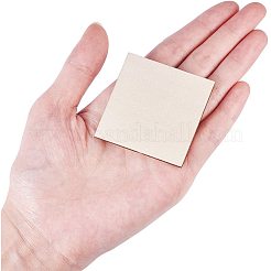 ウッドカボション  正方形  パパイヤホイップ  50x50x2.4~3mm&nbsp;WOOD-PH0008-25