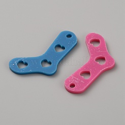 アクリルロックステッチマーカー12個  靴下の形  ミックスカラー  3.45x2.95x0.25cm  穴：3.5mm&nbsp;DIY-WH0622-725