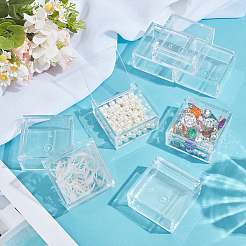 Transparent Acrylic Packaging Boxes with Flip Lid&nbsp;CON-WH0085-122A