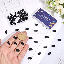 TPUモバイル防塵プラグ50個  オーバル  ブラック  5.5x10.5x5mm&nbsp;FIND-SC0022-46B