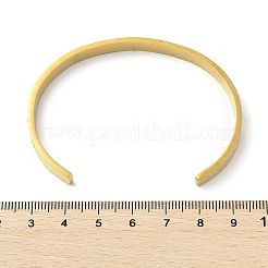304ステンレススチール製カフバングル  キュービックジルコニア付き  18KGP本金メッキ  混合図形  内径：2x2-3/8インチ（5x6cm）&nbsp;BJEW-P348-02B-G