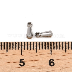 ステンレススチールチャーム201個  ティアドロップ  ステンレス鋼色  6x2.5mm  穴：0.9mm&nbsp;STAS-P437-01A-P