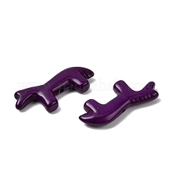 合成ターコイズビーズ  馬  染め  ミックスカラー  12.5~13x28.5~29x4~4.5mm  穴：1.2mm&nbsp;G-B158-01