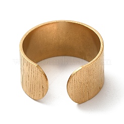 Ion Plating(IP) 304 Stainless Steel Open Cuff Ring Components&nbsp;STAS-C079-03G