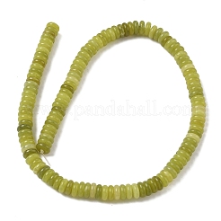 天然台湾ヒスイのビーズ連売り  ディスク  8x3mm  穴：1.4mm  約125個/連  15.28''（38.8センチメートル）&nbsp;G-G329-A07-3x8mm