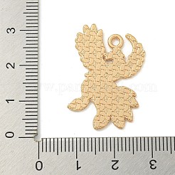 合金エナメルチャーム  ライトゴールド  ブラック  フェニックス  30.5x26x1mm  穴：2mm&nbsp;ENAM-I060-05C
