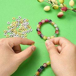 100Pcs 2 Colors Tibetan Style Wavy Spacer Beads&nbsp;TIBEB-YW0001-67