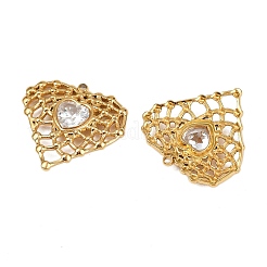 304 Stainless Steel Rhinestone Pendants&nbsp;STAS-L290-52G