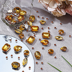 156Pcs 7 Styles Sew on Rhinestone&nbsp;DIY-SP0007-30C