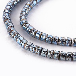 Electroplated Natural Lava Rock Beads Strands&nbsp;G-T114-68