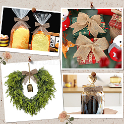 Christmas Polyester Bowknot for Gift Box Decoration&nbsp;AJEW-WH20033-136A