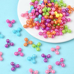 Opaque Plastic Tri Beads for Christmas Ornaments Making&nbsp;SACR-R609-M