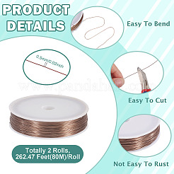 2 Rolls Baking Paint Iron Wire&nbsp;MW-TA0001-05B-03