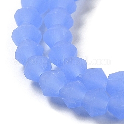 Imitation Jade Frosted Glass Bead Strands&nbsp;LS-EGLA-A039-J4mm-MD04