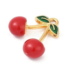 Brass Enamel Pendants&nbsp;KK-U054-02G-01