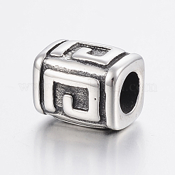 304 Stainless Steel European Beads&nbsp;STAS-H440-135AS