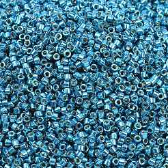 MIYUKIデリカビーズ  シリンダー  日本製シードビーズ  11/0  (db2513)duracoat 亜鉛メッキ カプリ ブルー  1.3x1.6mm  穴：0.8mm  約2000個/10g&nbsp;X-SEED-J020-DB2513