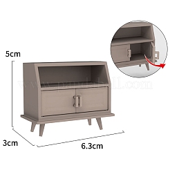 多機能本棚  ドールハウス家具アクセサリー  ミニチュアダイニングルーム用  キャメル  63x30x50mm&nbsp;PW-WG1213B-01