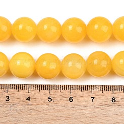 天然馬山翡翠のグラデーションビーズ連  染め  スムーズなラウンド  ゴールド  6~12mm  穴：1~1.4mm  約53個/連  17.32''（44センチメートル）&nbsp;GG-CBA2AE1-A08-D
