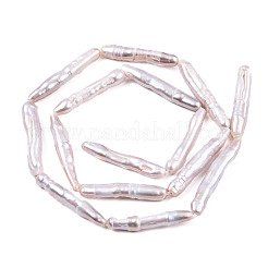 Natural Baroque Pearl Keshi Pearl Beads Strands&nbsp;PEAR-N021-15