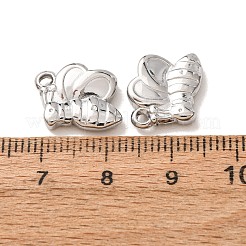 ステンレススチールチャーム201個  艶出し  動物のチャーム  ミツバチ  11.5x13.5x3mm  穴：2.3mm&nbsp;SA-CBA8423-12P-F