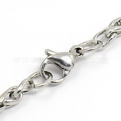 Tarnish Resistant 304 Stainless Steel Wheat Chain Bracelet Making&nbsp;STAS-A028-B006P
