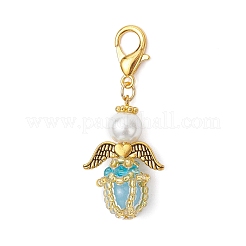 Luminous Acrylic & Handmade Glass Seed Beaded Pendants Decorations&nbsp;HJEW-MZ00379